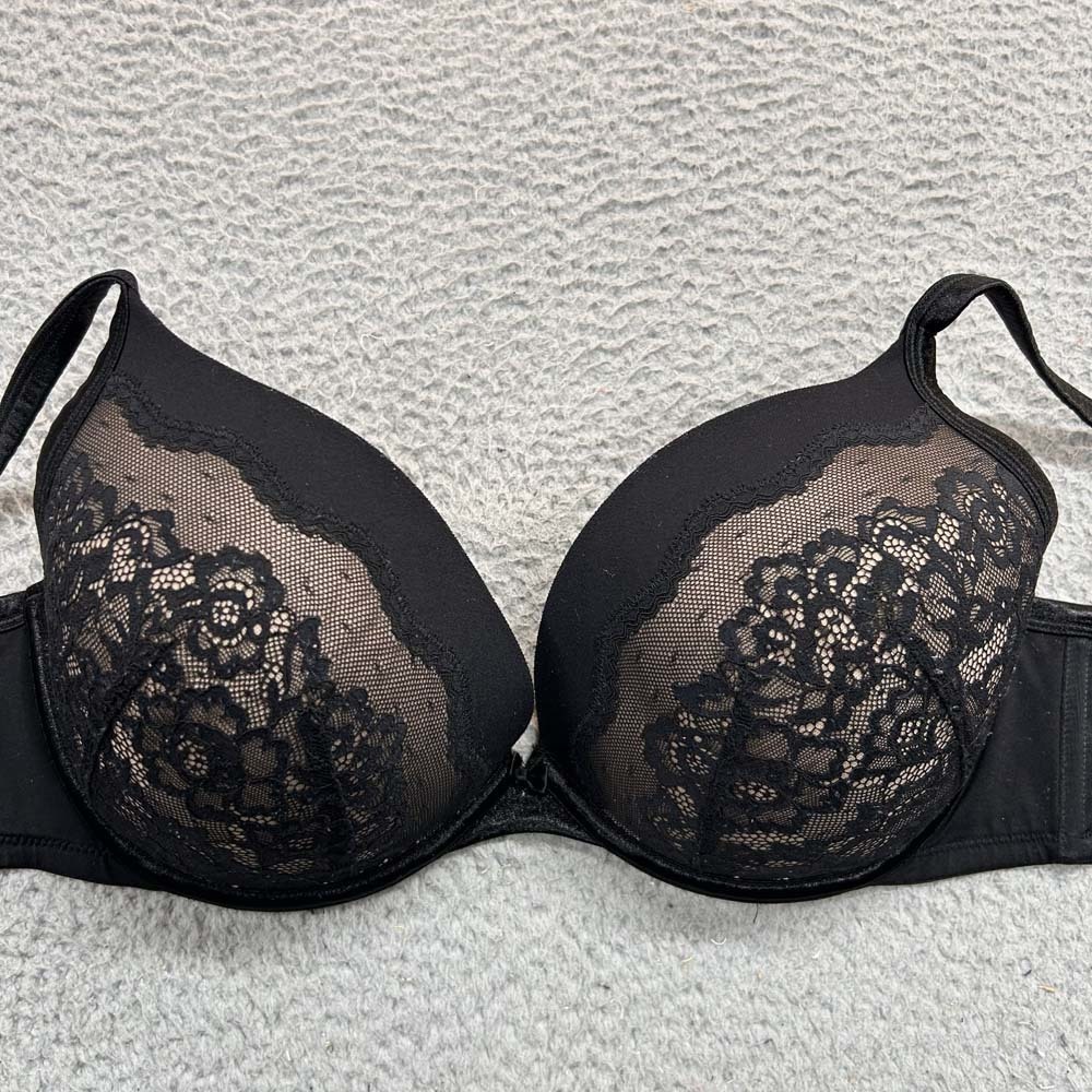 Olga Bra 40C Plunge GF3711A Lace Lift Underwire Bra